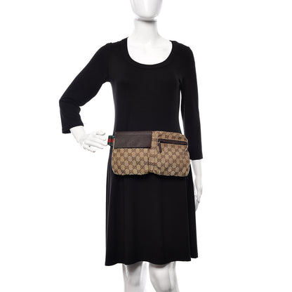 Gucci Monogram Web Belt Bag Dark Brown 2 of 10