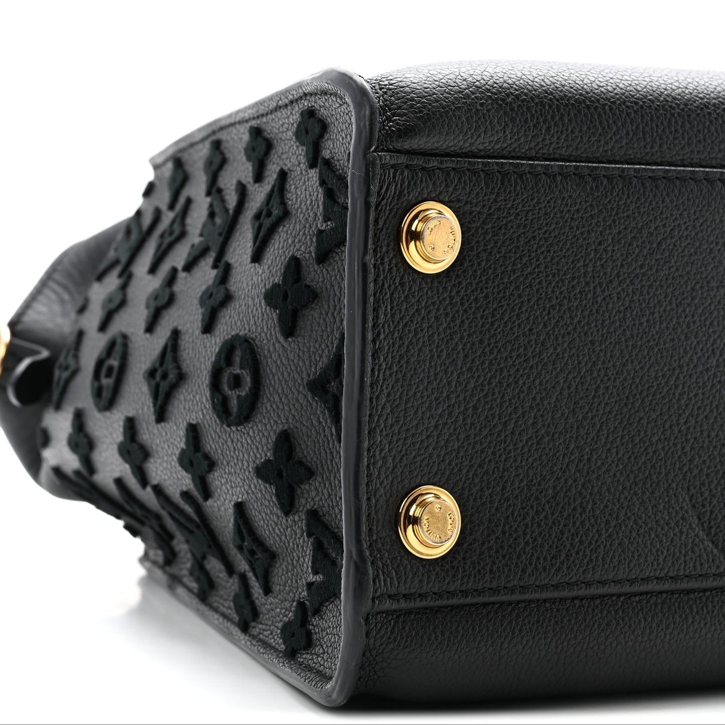 Calfskin Monogram Tufting On My Side Black