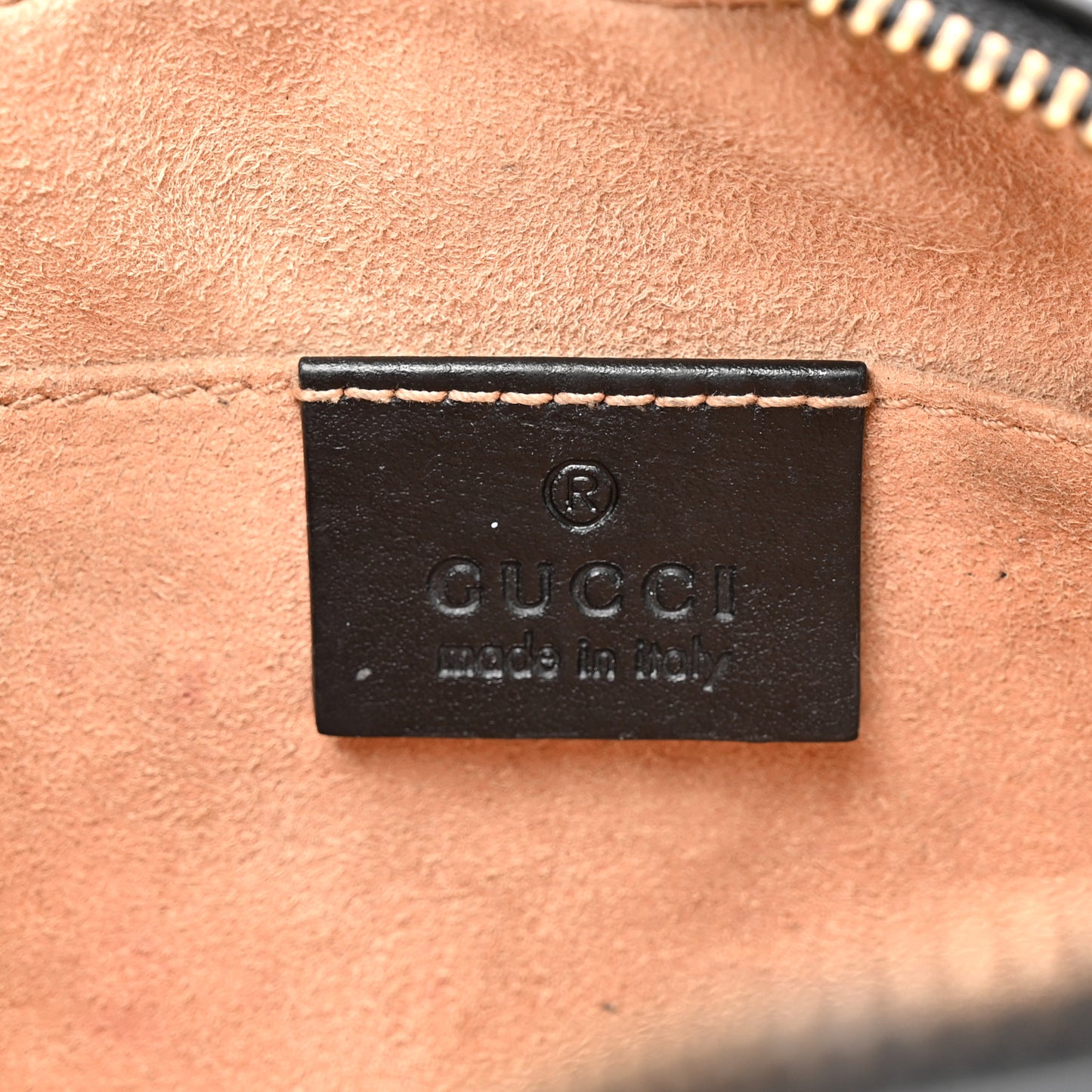 Calfskin Matelasse Mini GG Marmont Chain Shoulder Bag Black