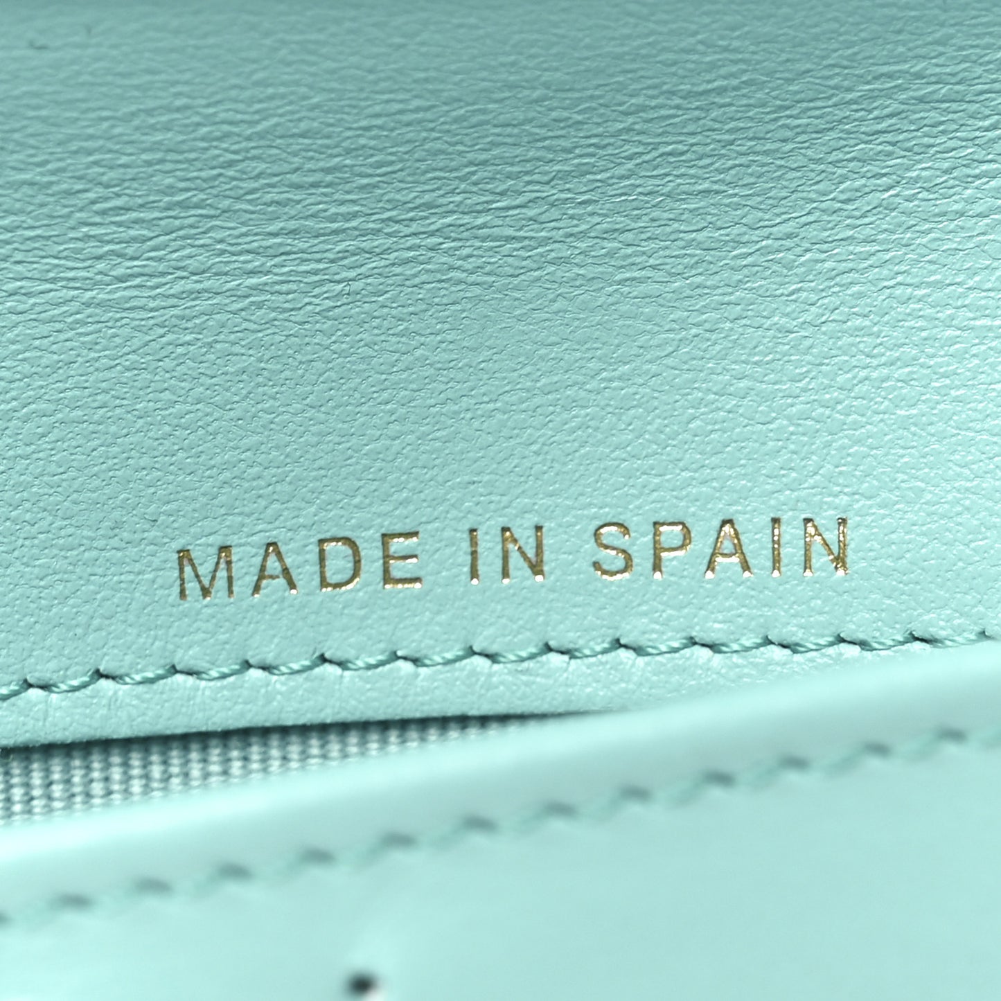 Caviar Quilted Medium Flap Wallet Turquoise