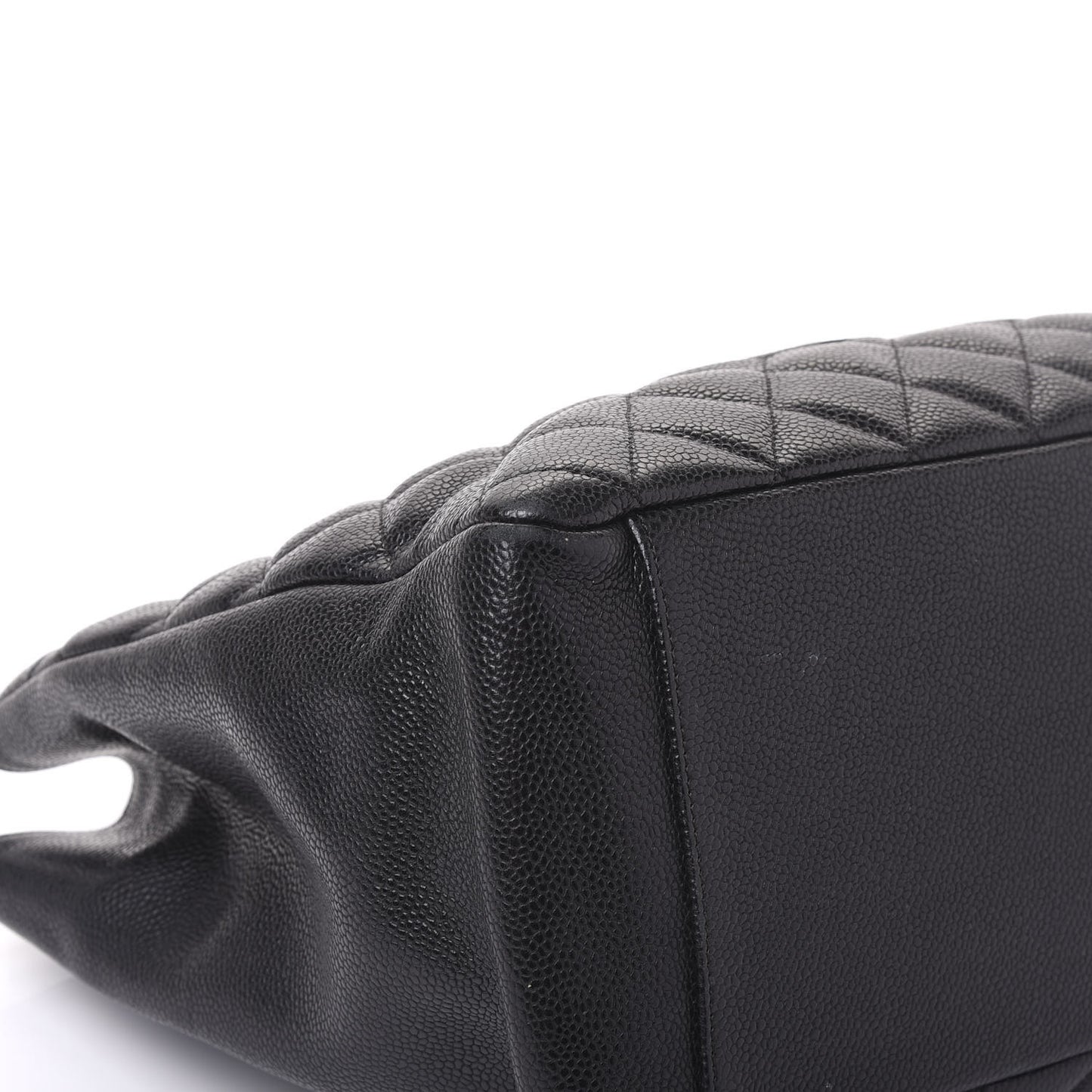 Caviar Quilted Grand Shopping Tote GST Black