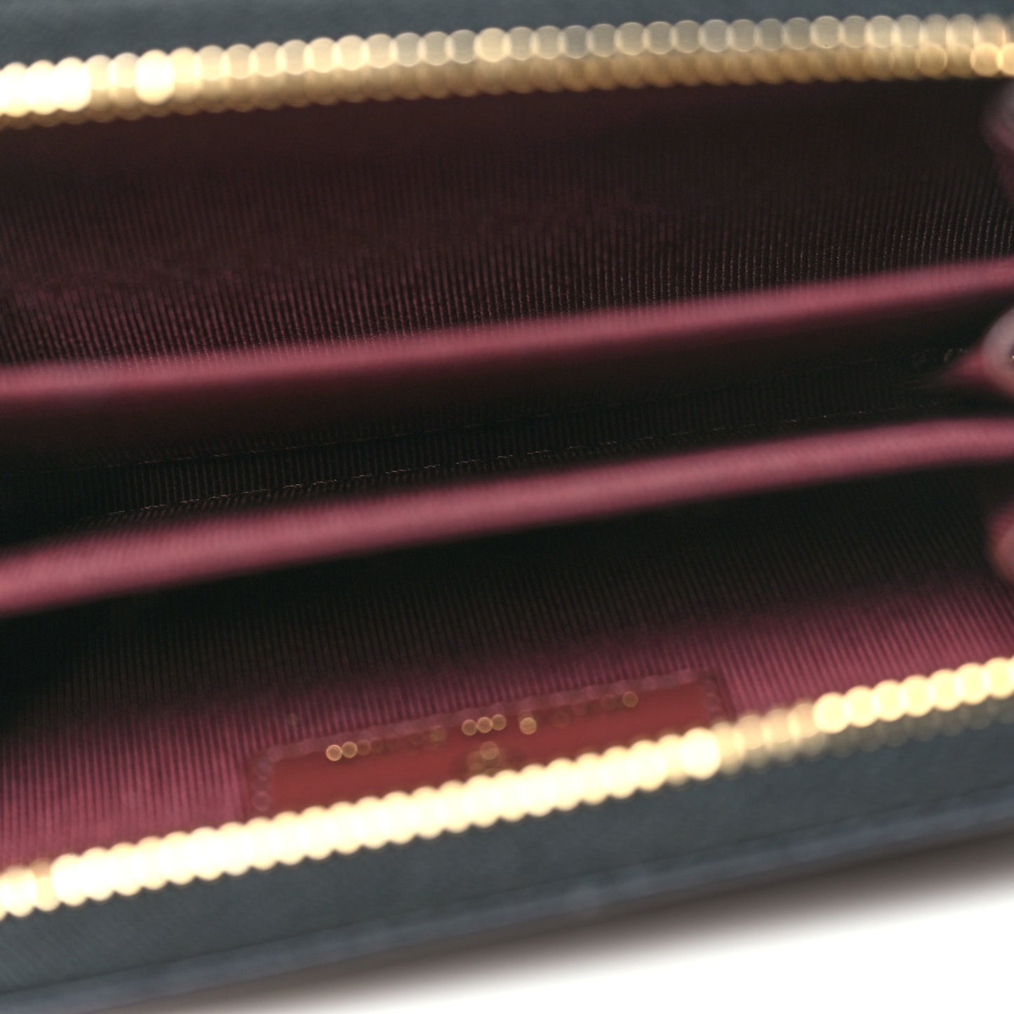 Caviar Quilted Classic Zipped Coin Purse Black