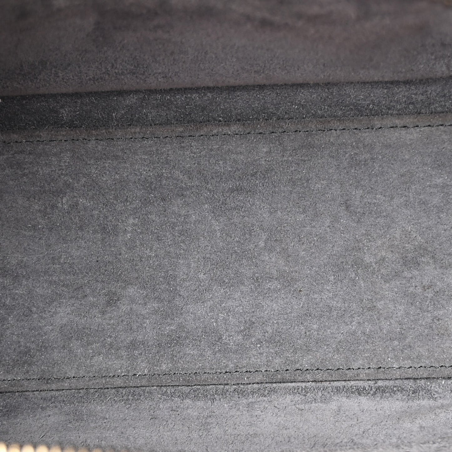 Drummed Calfskin Nano Luggage Kohl