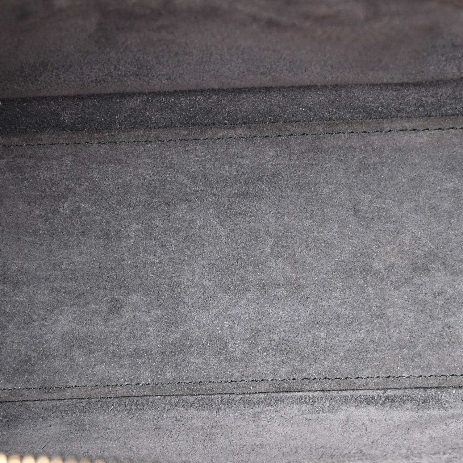 Celine Drummed Calfskin Nano Luggage Kohl 5 of 14