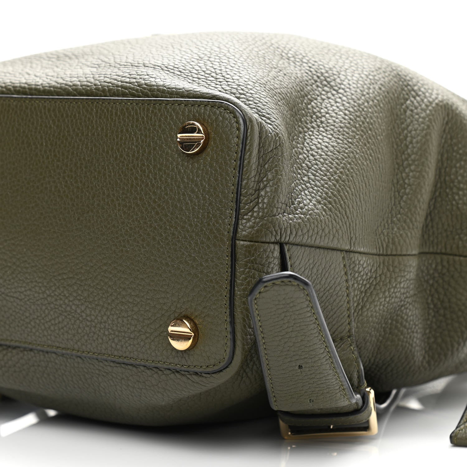 Valentino Garavani Pebbled Calfskin Rockstud Backpack Army Green 13 of 15
