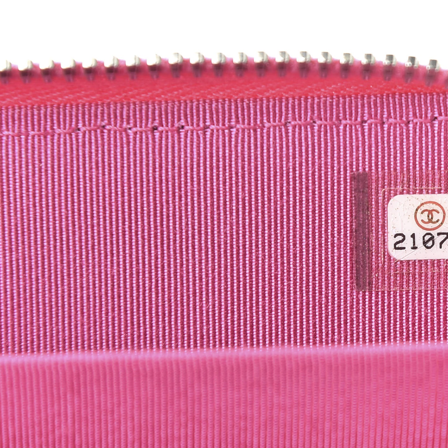 Lambskin Quilted Zip Around Coin Purse Pink