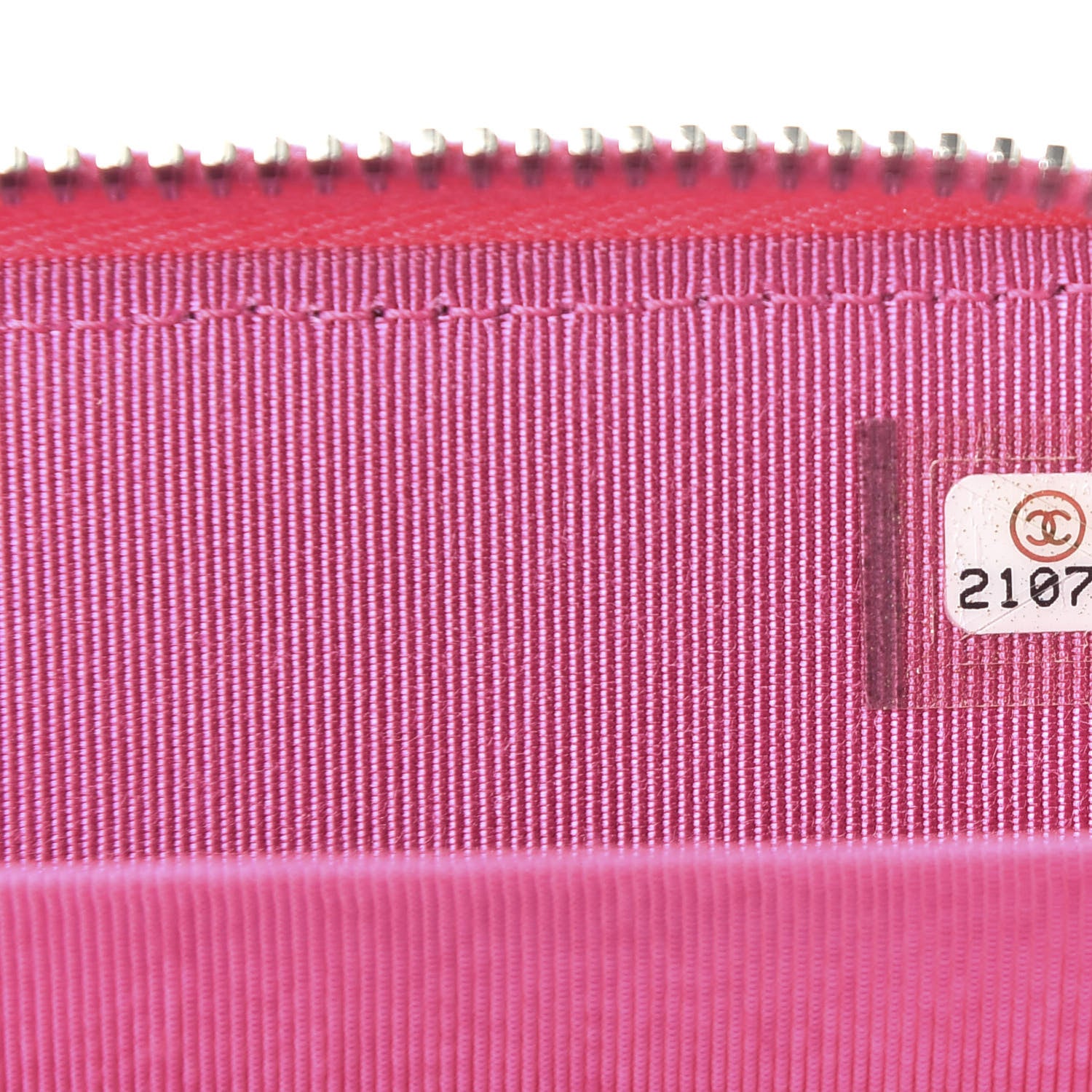 Chanel Lambskin Quilted Zip Around Coin Purse Pink 9 of 11