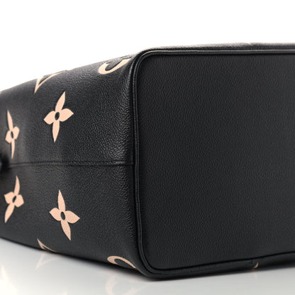 Louis Vuitton Empreinte Monogram Giant Neonoe MM Black Beige 8 of 9