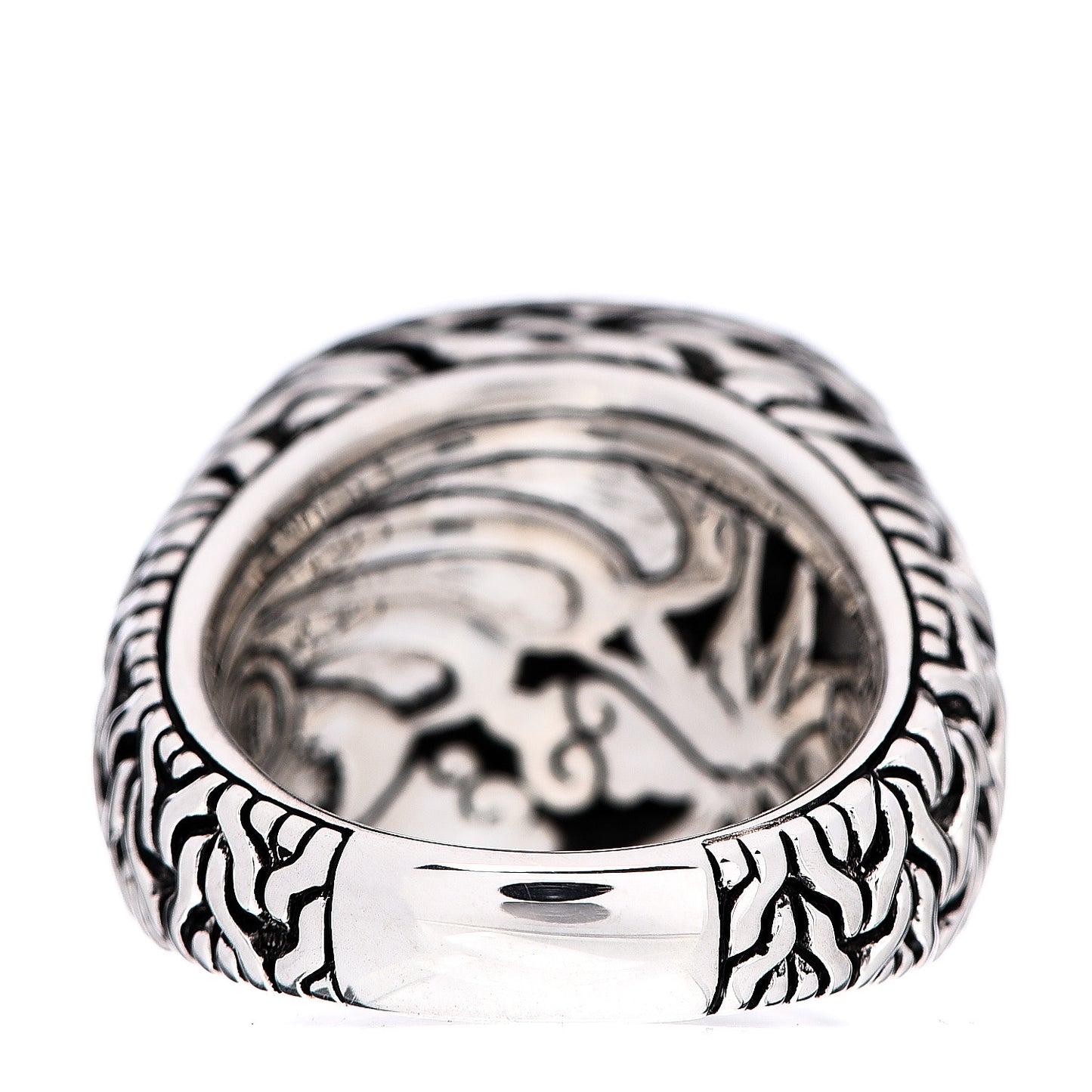 Sterling Silver Golden Sheen Sapphire Classic Chain Ring 54 7