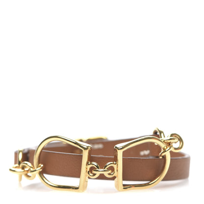 Hermes Swift Etrier Double Tour Bracelet T3 Gold 1 of 6