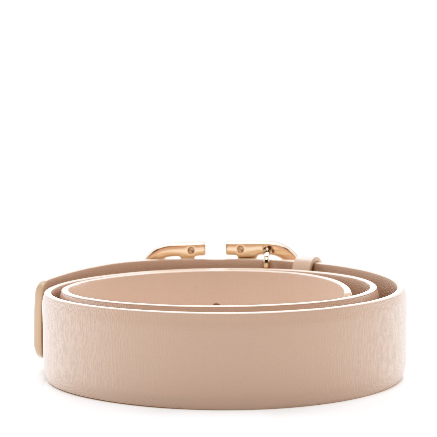 Valentino Garavani Glossy Calfskin Monochrome VLogo Belt 70 28 70 28 Rose Cannelle 2 of 5