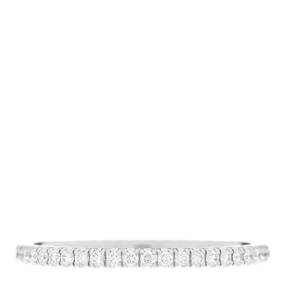Cartier 18K White Gold Diamond 1.5mm Étincelle de Cartier Wedding Band Ring 50 5.25 3 of 4