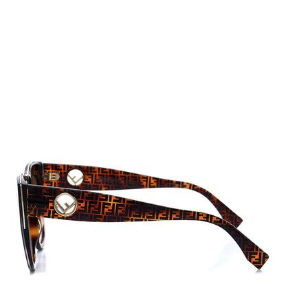 Fendi Acetate F is Fendi FF Cat Eye Sunglasses FF 0359/G/S Havana 3 of 7