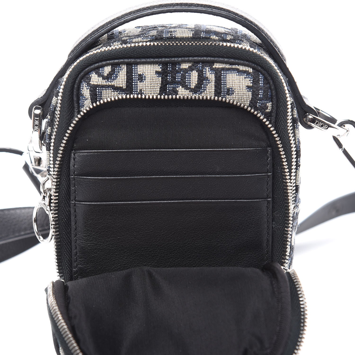 Christian Dior Oblique Crossbody Bag Blue 11 of 15