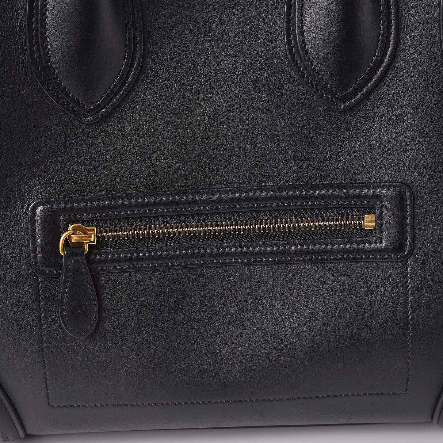 Smooth Calfskin Mini Luggage Black