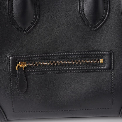Celine Smooth Calfskin Mini Luggage Black 11 of 17
