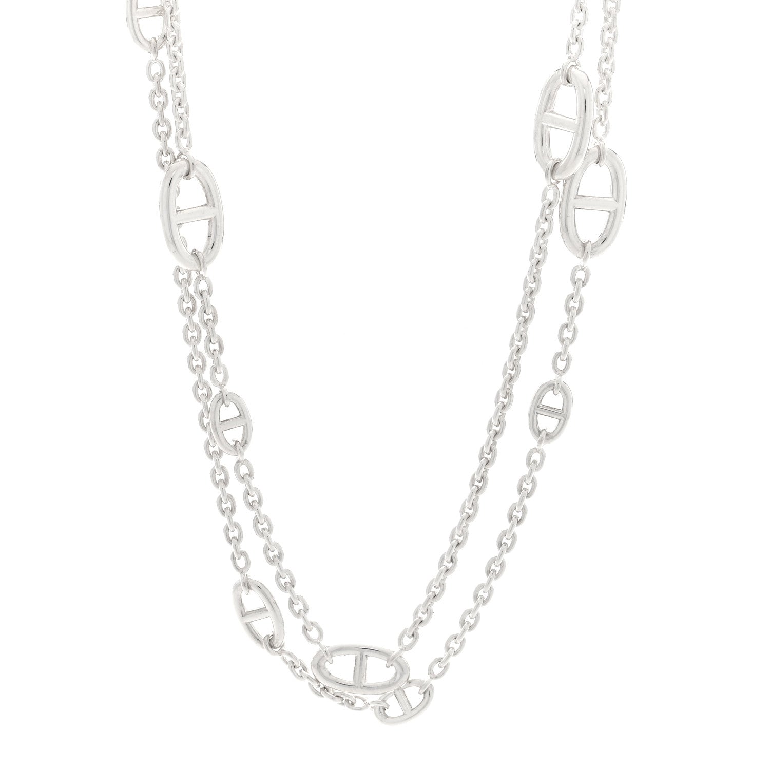 Hermes Sterling Silver Farandole Necklace 120 1 of 5
