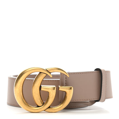 Gucci Calfskin Double G 40mm Belt 80 32 Porcelain Rose 1 of 6