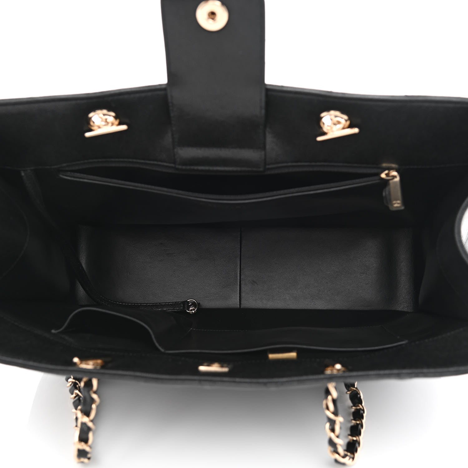 Chanel Caviar Quilted Large Shopping Tote Black 9 of 21