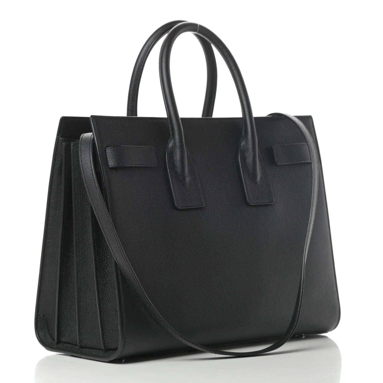 Saint Laurent Grained Calfskin Small Sac De Jour Black 3 of 12