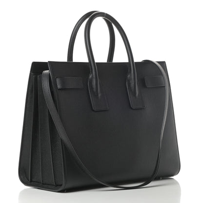 Saint Laurent Grained Calfskin Small Sac De Jour Black 3 of 12