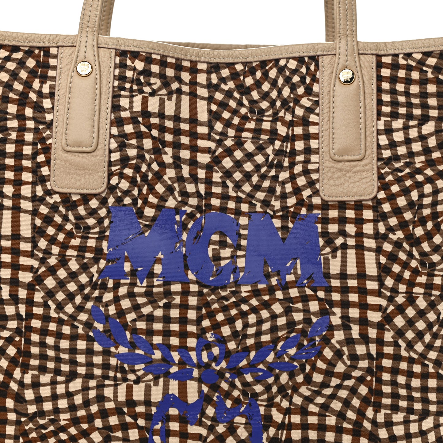 Visetos Medium Liz Reversible Shopper Tote Beige