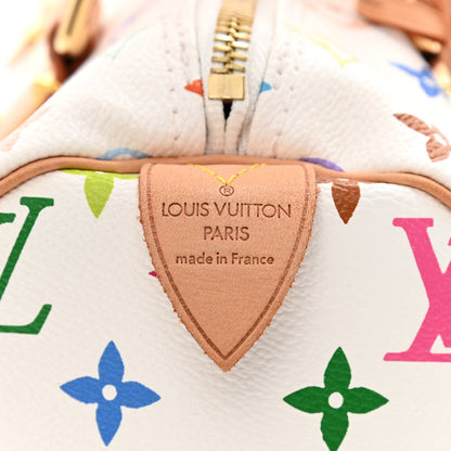 Louis Vuitton Monogram Multicolor Speedy 30 White 5 of 10