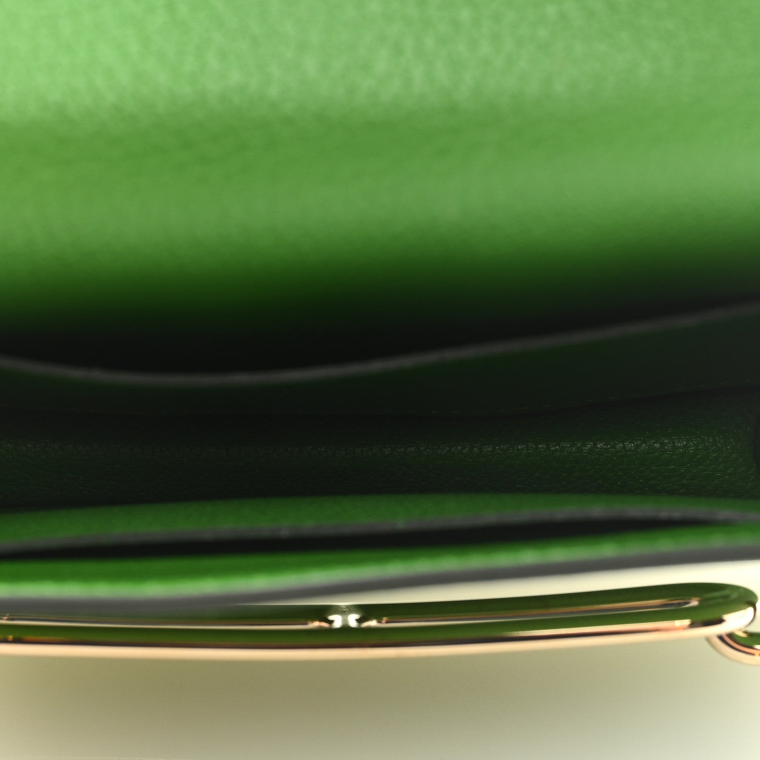 Hermes Evercolor Bi-color Roulis Slim Wallet Vert Yucca Bleu Hydra 6 of 8