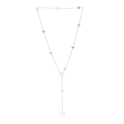 Tiffany Sterling Silver Heart Lariat Necklace 3 of 6
