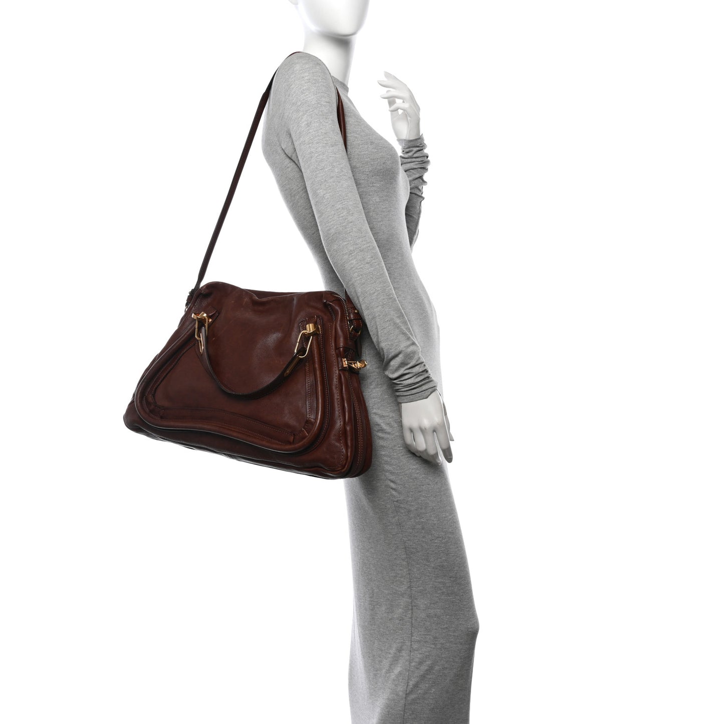 Calfskin Large Paraty Brown
