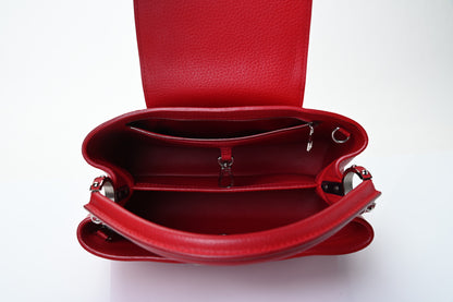 Louis Vuitton Taurillon Capucines BB Rubis 7 of 8