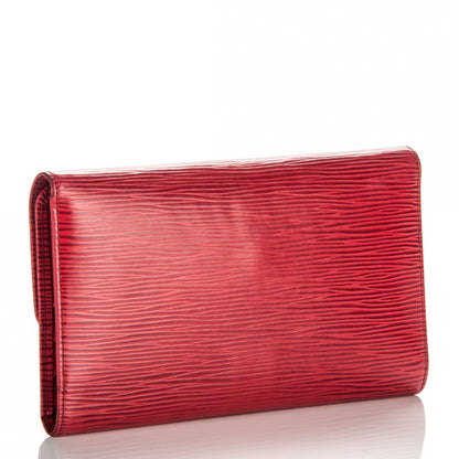 Louis Vuitton Epi Porte Tresor International Wallet Castillan Red 3 of 7