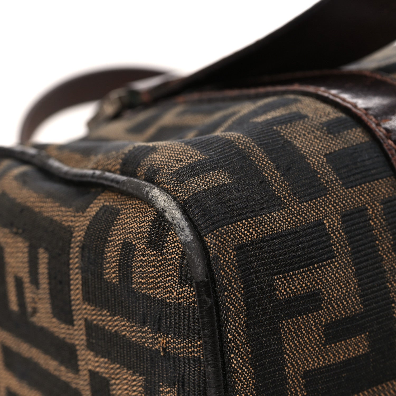 Fendi Zucca Mini Boston Satchel Tobacco 9 of 16