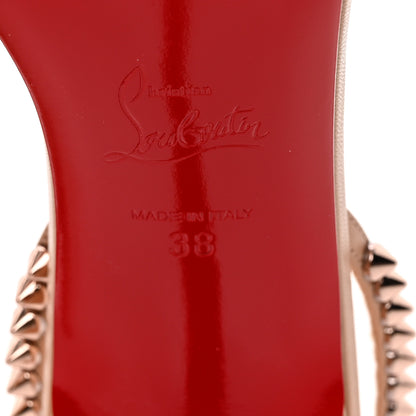 Christian Louboutin Kid Spiked So Me 100 Sandals 38 Nude 7 of 12