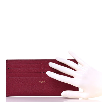 Louis Vuitton Calfskin Felicie Card Holder Insert Fuchsia 2 of 14