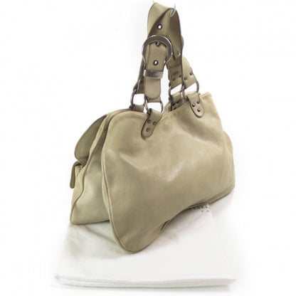 Christian Dior Leather XL Gaucho Ivory 3 of 11