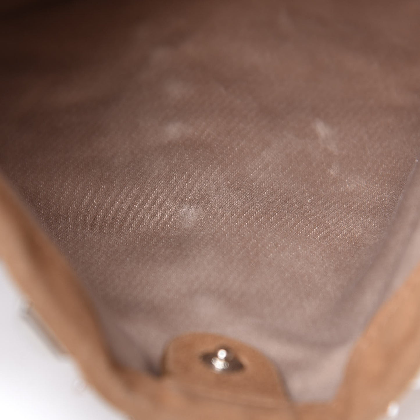 Suede Studded Crystal Bag Light Brown
