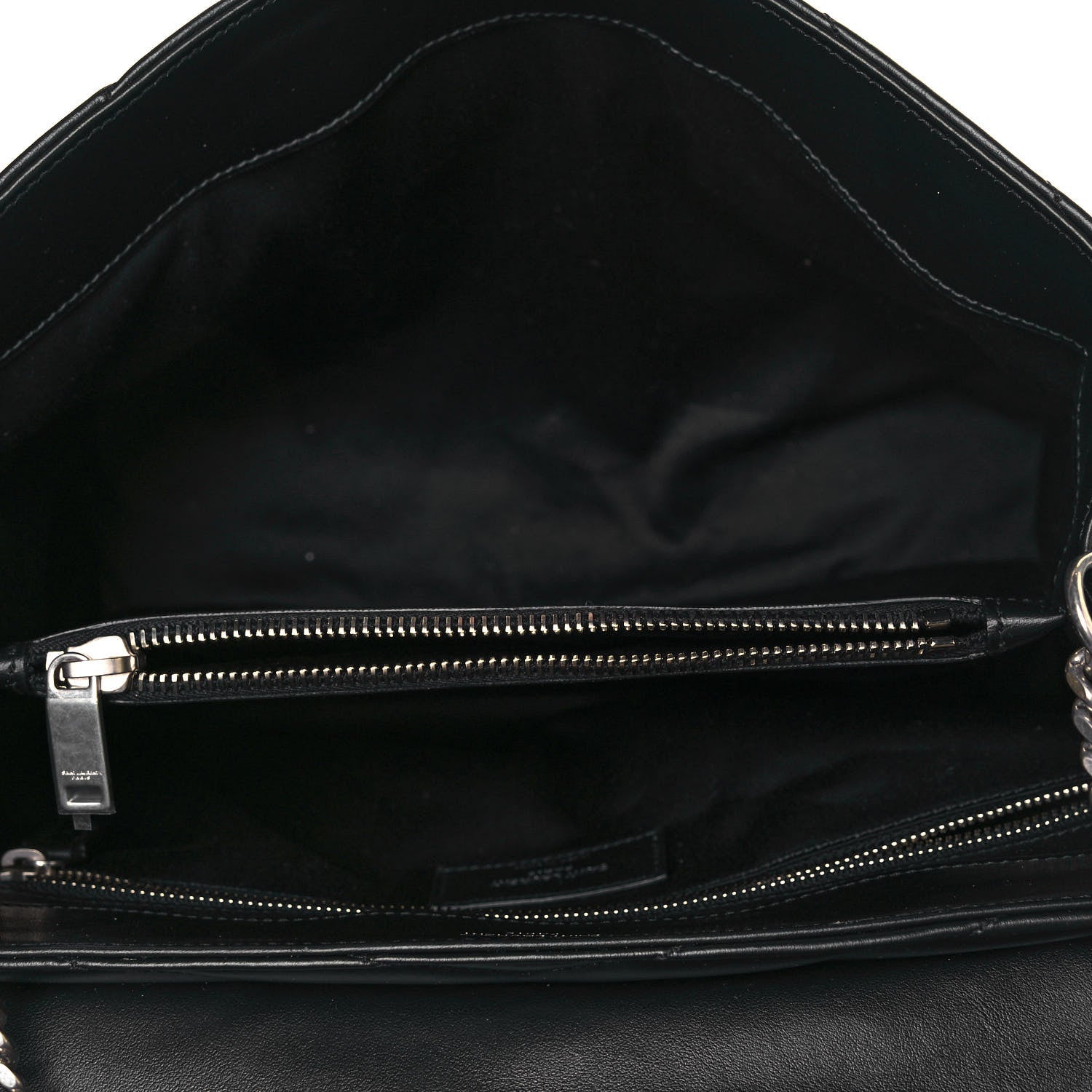 Saint Laurent Calfskin Y Quilted Monogram Medium Loulou Chain Satchel Black 5 of 10