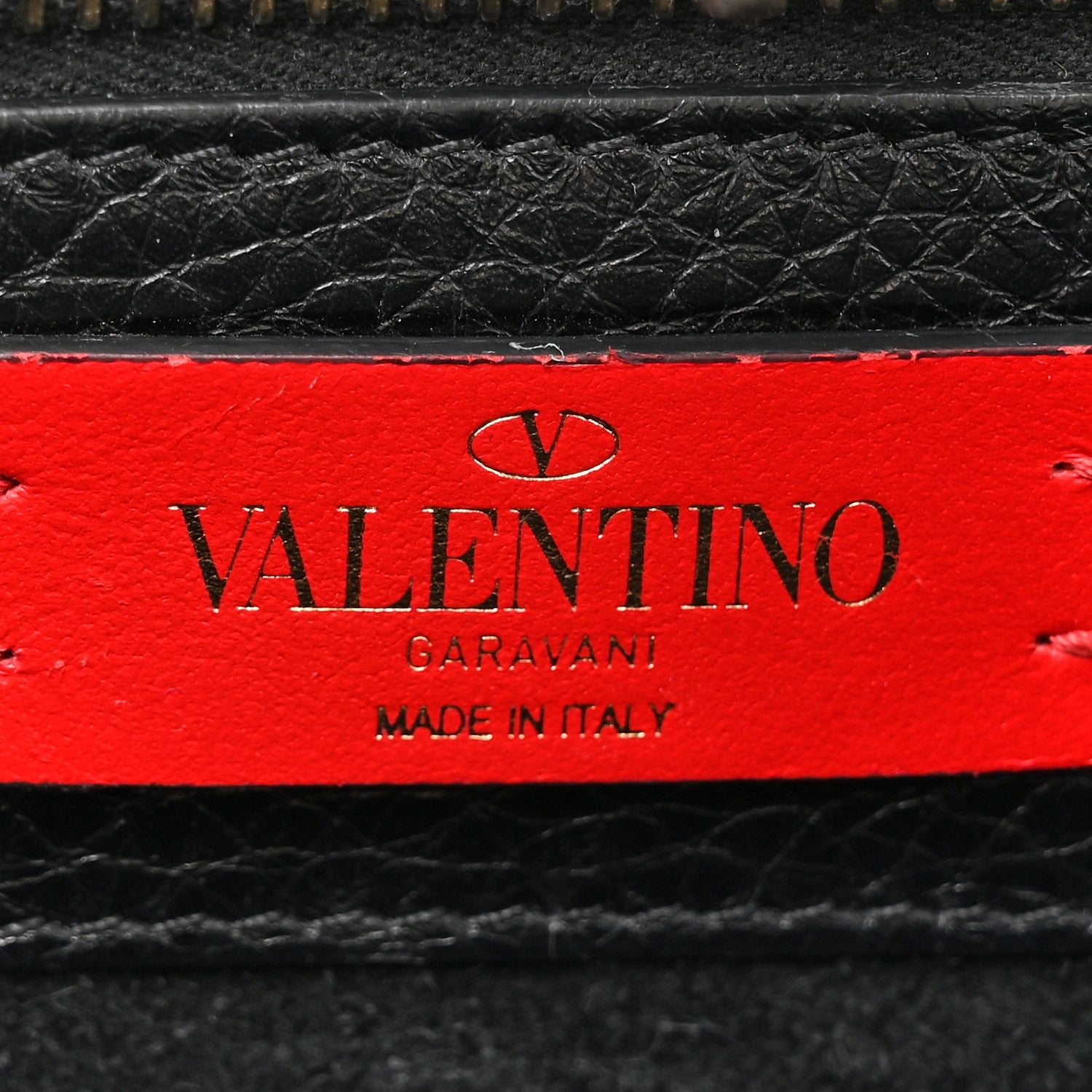 Valentino Garavani Pebbled Calfskin Rockstud Double Handle Tote Black 6 of 15