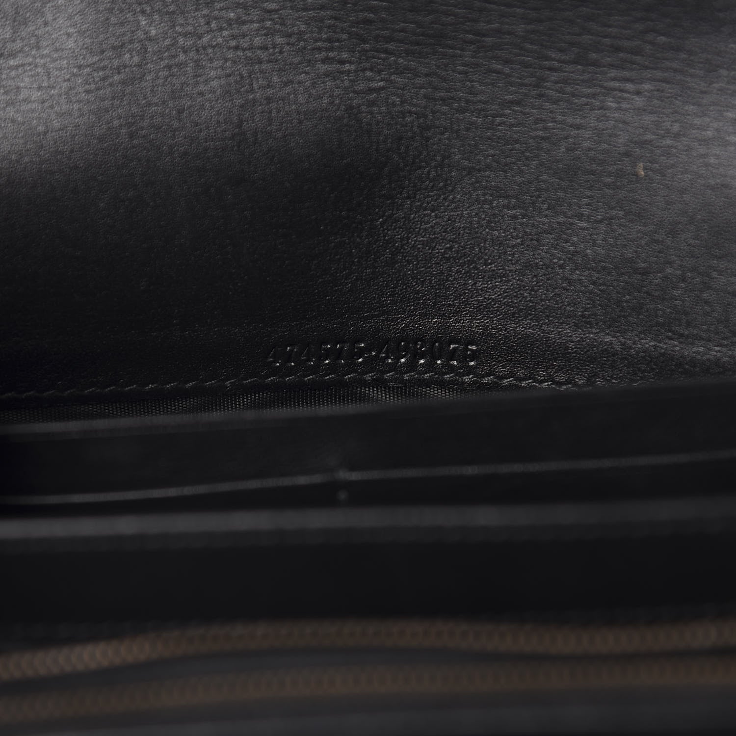 Gucci Calfskin Matelasse GG Marmont Chain Wallet Black 8 of 10