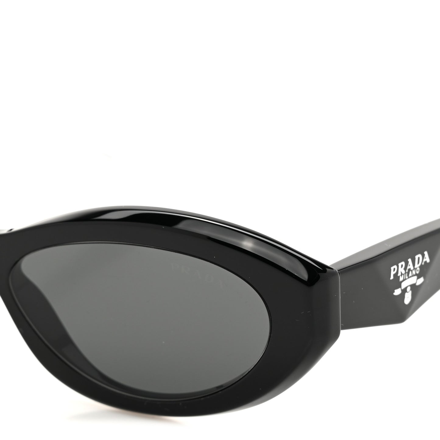 Acetate Oval Sunglasses SPR 26Z Black