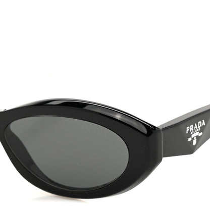 Prada Acetate Oval Sunglasses SPR 26Z Black 7 of 8