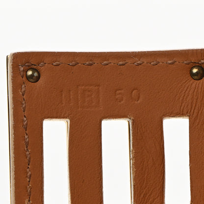 Hermes Epsom Kelly Dog Bracelet White 5 of 6