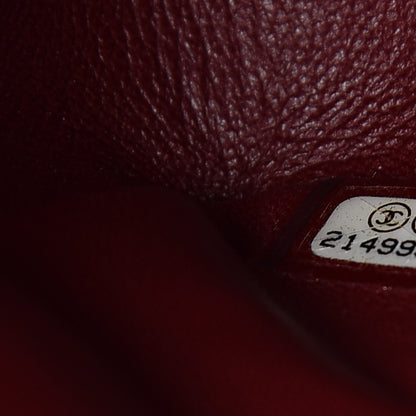 Chanel Felt Flower Embroidered Jumbo Double Flap Burgundy Multicolor 7 of 11