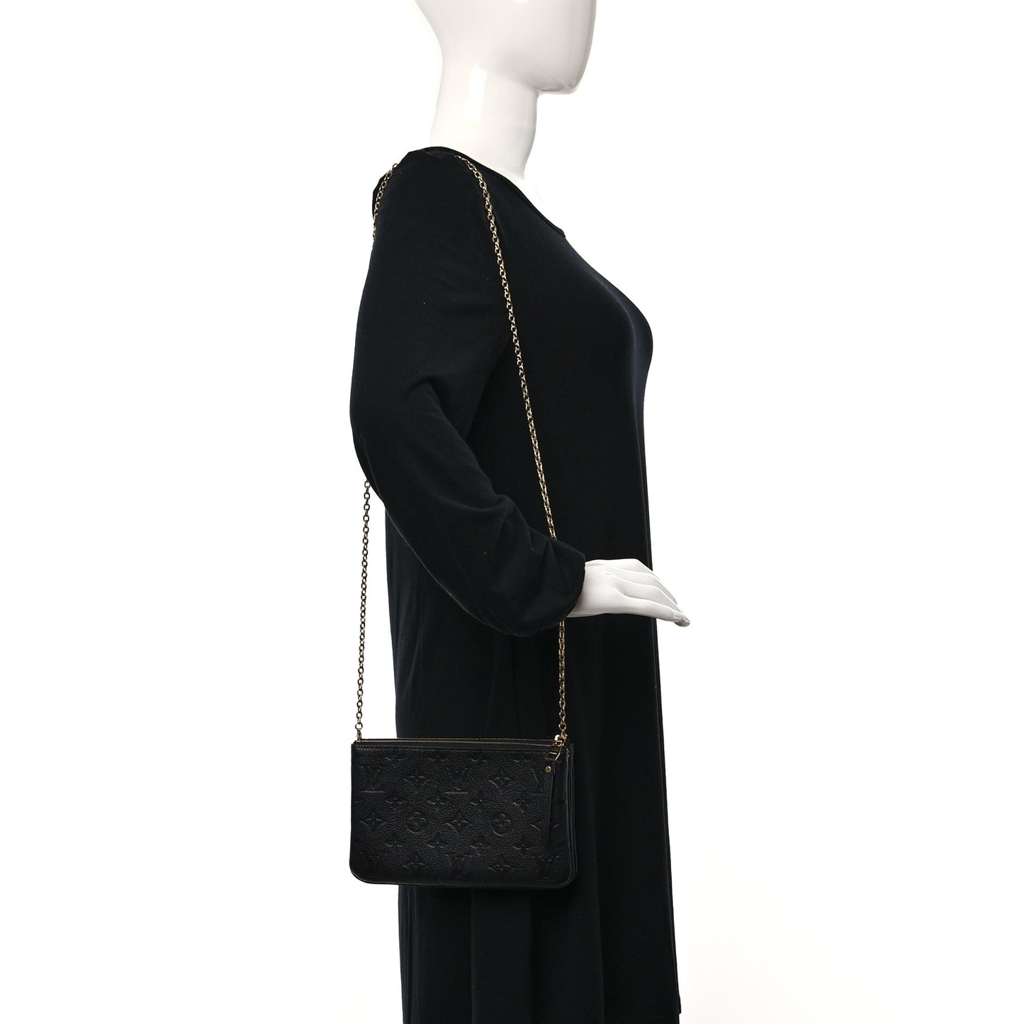 Empreinte Double Zip Pochette Black