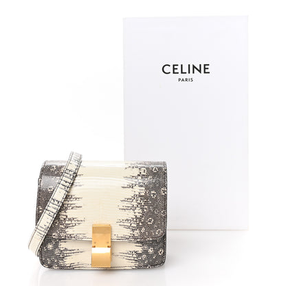 Celine Lizard Small Classic Box Flap Bag Natural 11 of 11