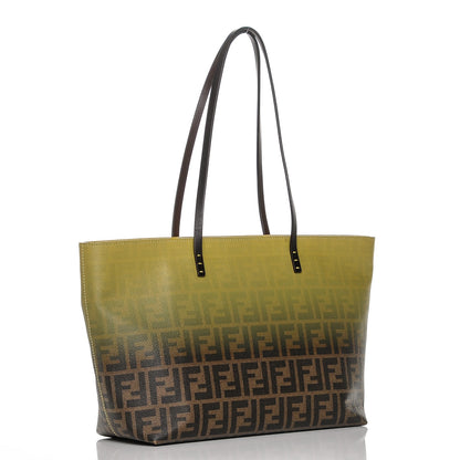 Fendi Zucca Spalmati Ombre Small Roll Tote Tobacco Cedro 3 of 9