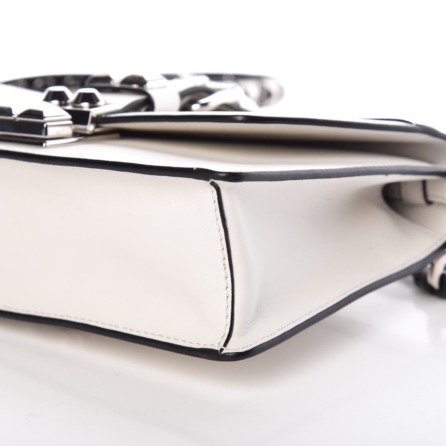 Prada Saffiano City Calfskin Studded Small Elektra Shoulder Bag White 8 of 8