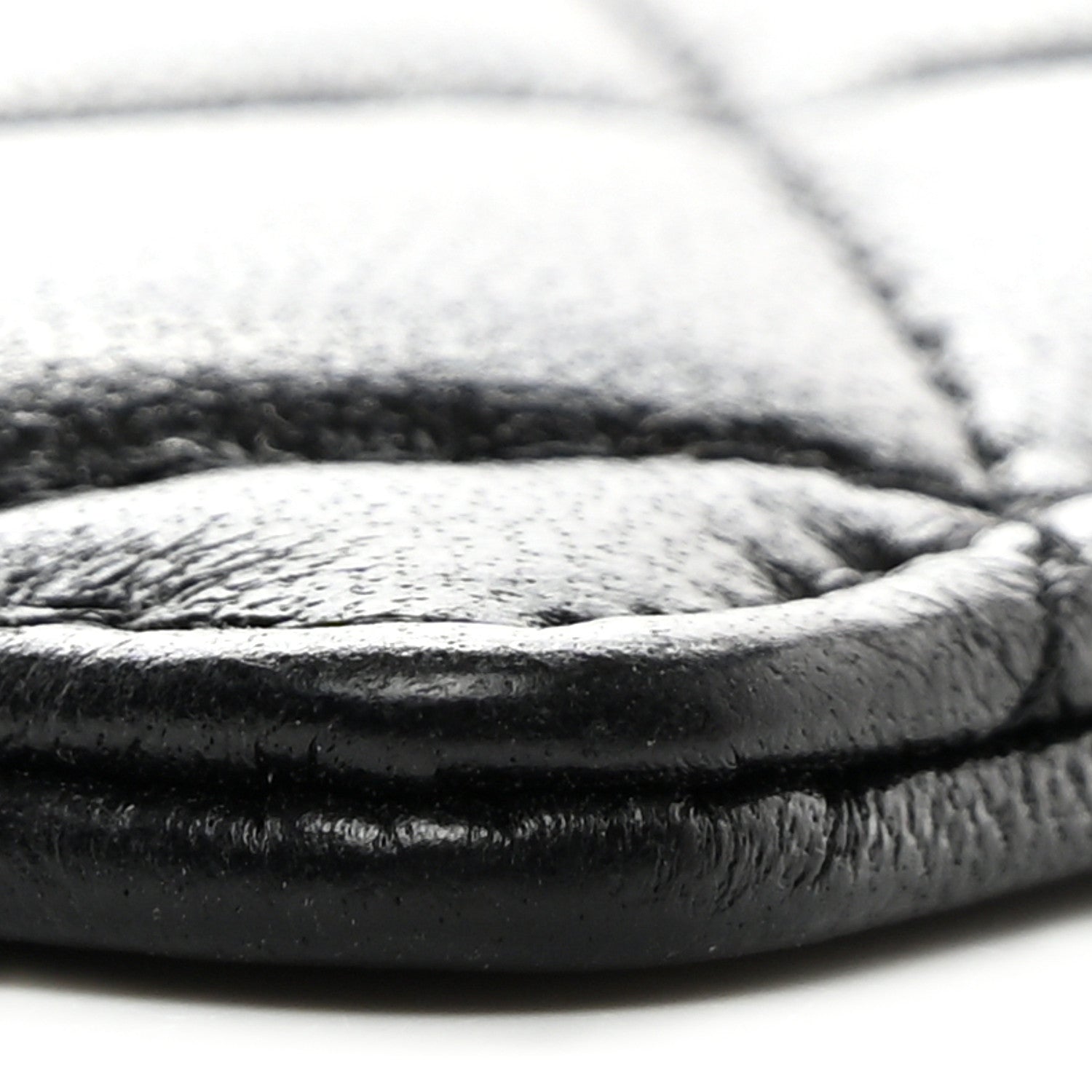 Chanel Lambskin Quilted Lanyard Card Holder On Chain Black 10 of 10