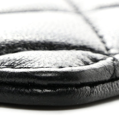 Chanel Lambskin Quilted Lanyard Card Holder On Chain Black 10 of 10
